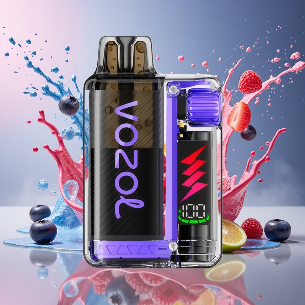 VOZOL VISTA PLUG 6000/10000 Norge Engros Blåbær Sur Bringebær 650mAh Synlig Tank