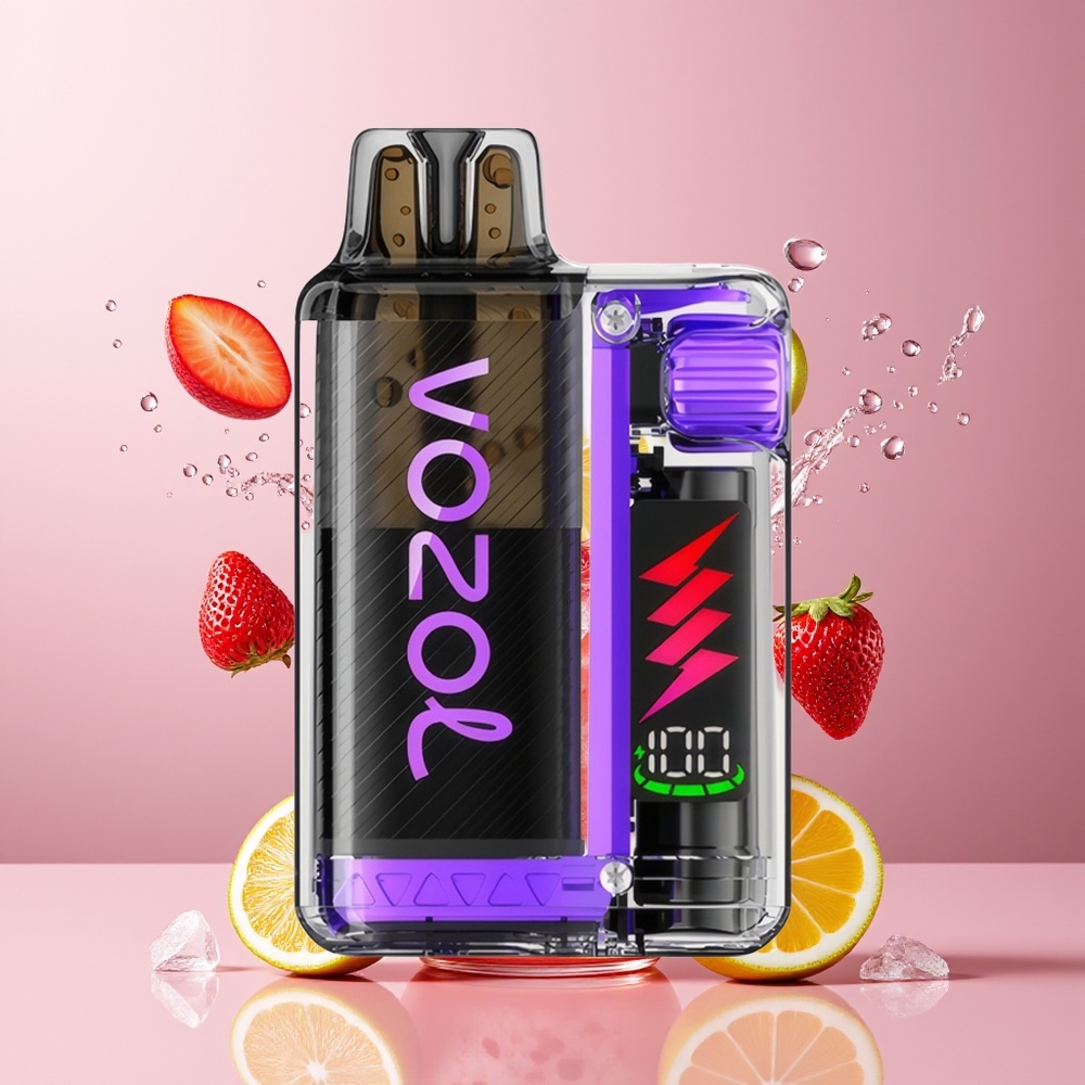 VOZOL VISTA PLUG 6000/10000 Norge Engros Engangs Vape Lyserosa Sitronade 650mAh 360° Smak