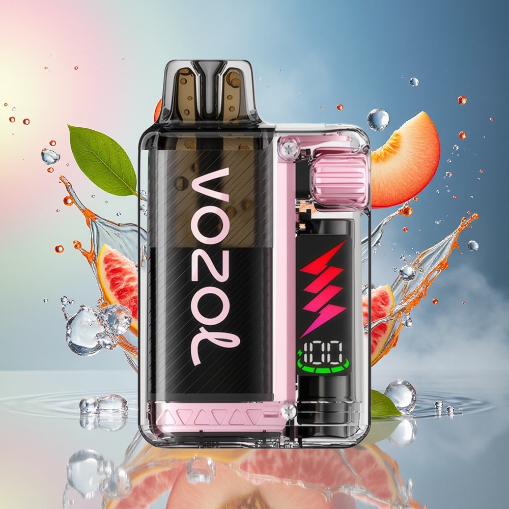 VOZOL VISTA PLUG 6000/10000 Norge Engros Fersken Is 360° Smakfrihet 650mAh 0/20mg/ml