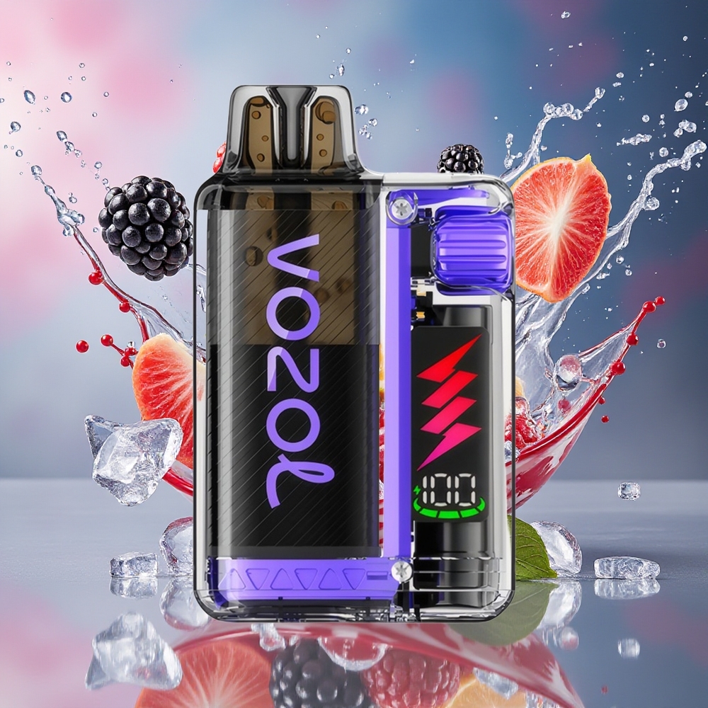 VOZOL VISTA PLUG 6000/10000 Norge Engros Svartbær Is 360° Smaksfrihet 650mAh Batteri