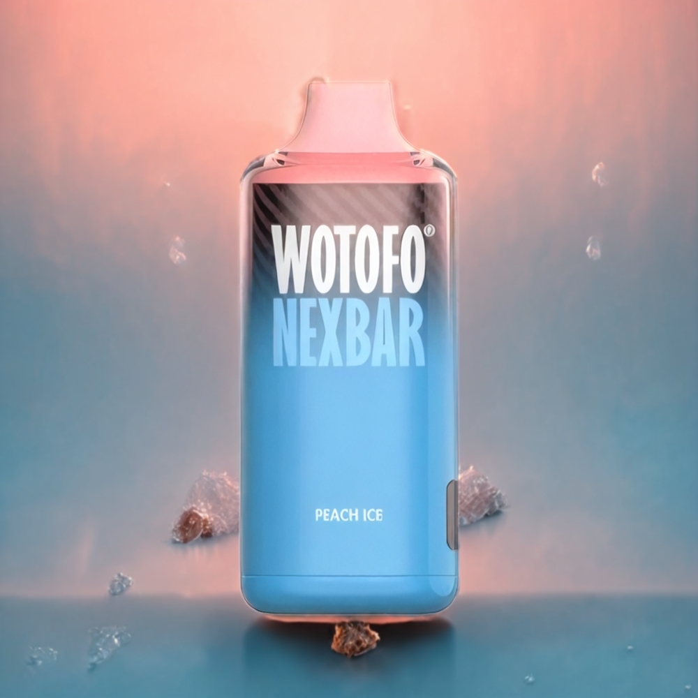 Wotofo NexBar 10000 Norge Engros Fersken Is 20ml 500mAh Type-C Mesh