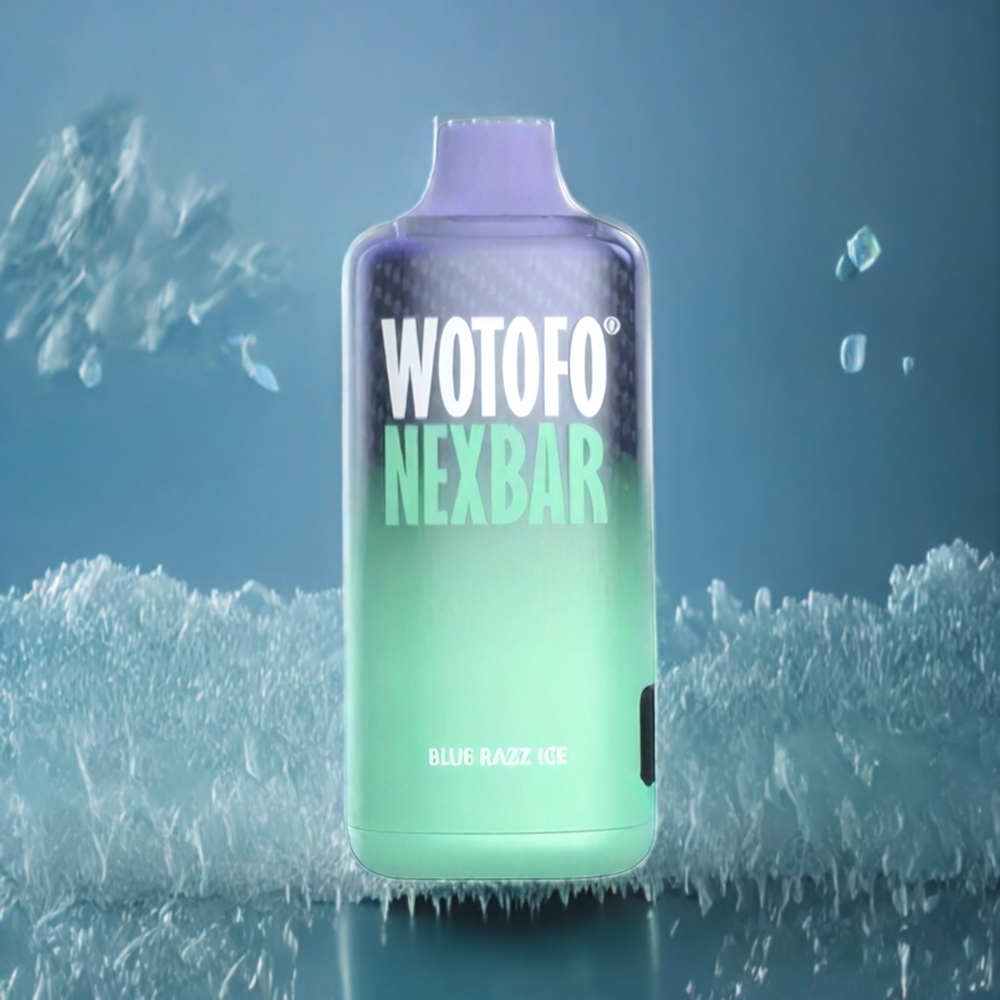 Wotofo NexBar 10000 Puffs Norge Engros Blå Bringebær Is 20ml Type-C Mesh Coil