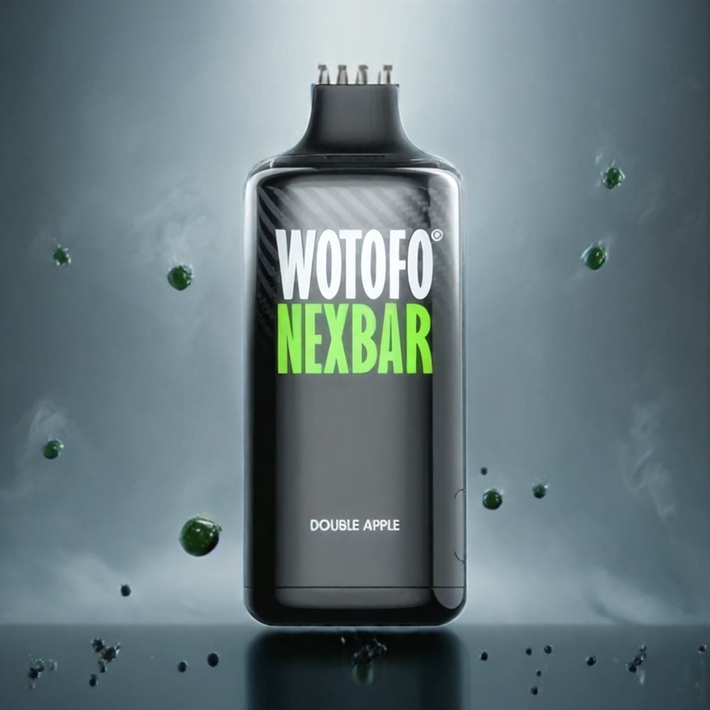 Wotofo NexBar 10000 Puffs Norge Engros Dobbel Eple 20ml 50mg Type-C Mesh Coil