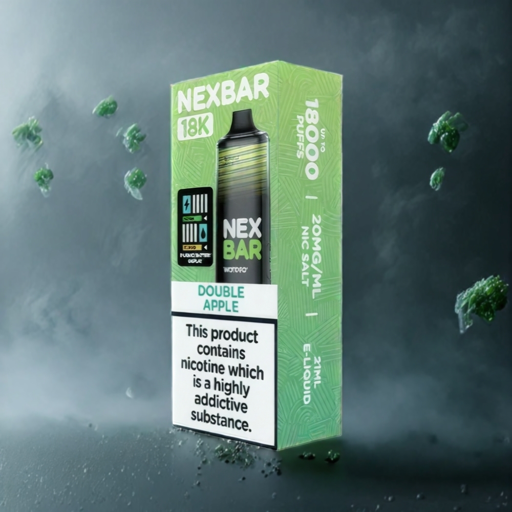 Wotofo NexBar 18000 Norge Engros Dobbel Eple 21ml 750mAh Dual nexMESH
