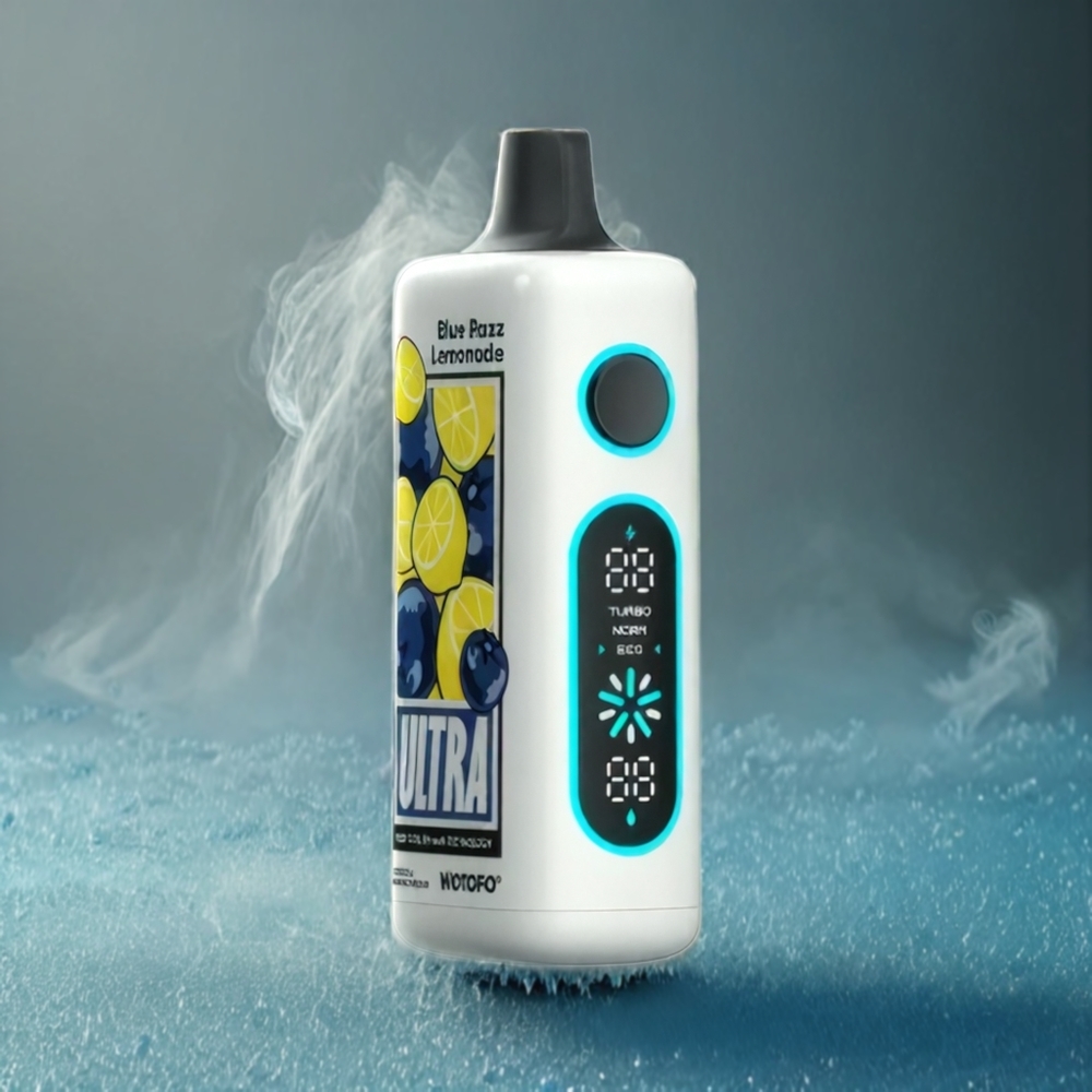 Wotofo Ultra 20000 DTL 22ml Mesh Blå Bringebær Sitron Norge Engros