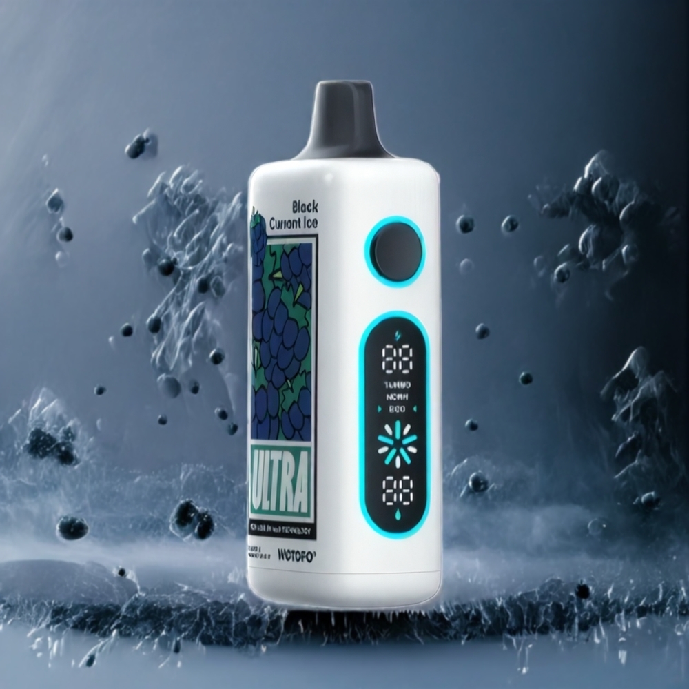 Wotofo Ultra 20000 DTL Norge Engros 22ml Mesh 0.6Ohm Svart Solbær Is